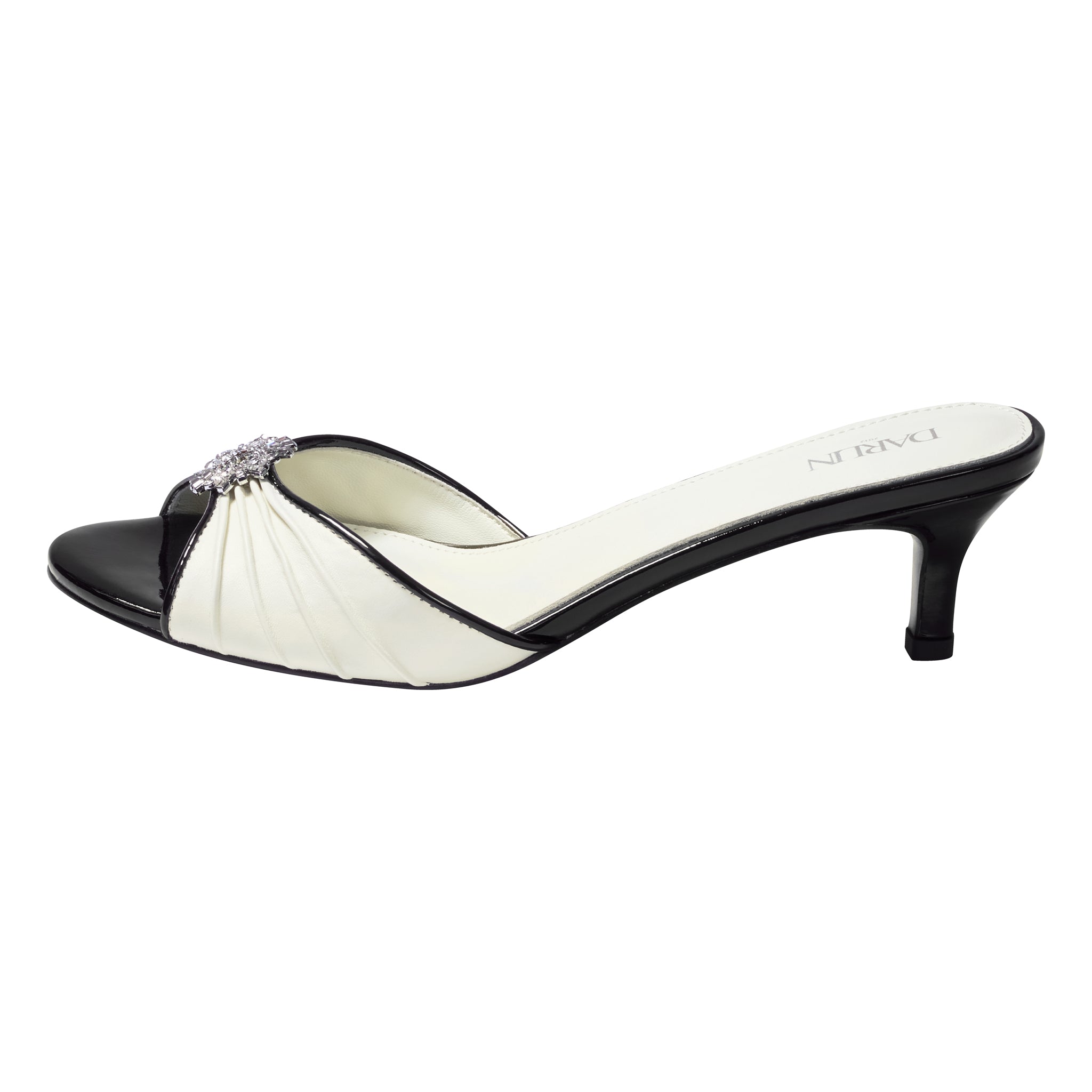 2 INCHES WHITE MINI POSIE SLINGBACK