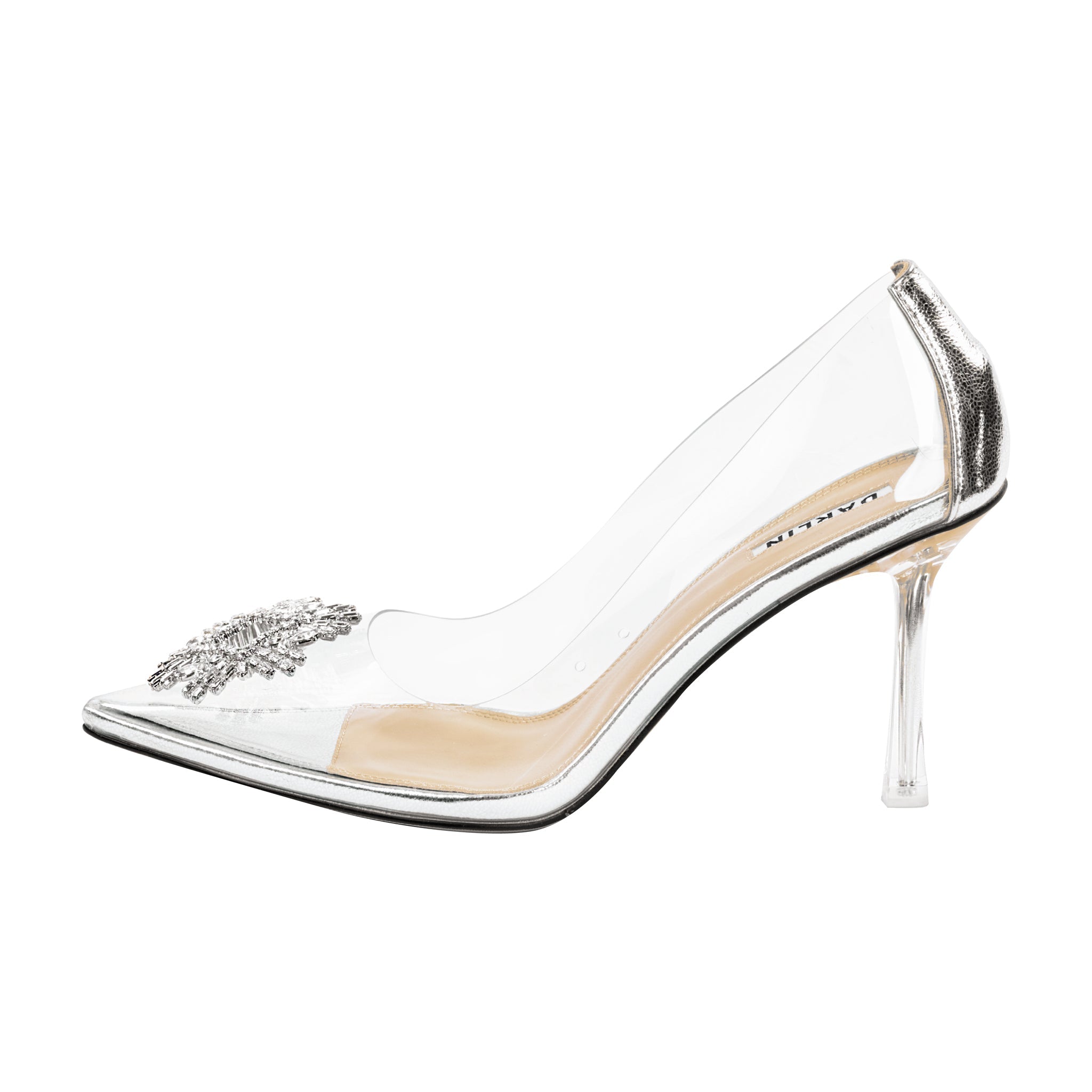 รองเท้าส้นสูงสำหรับคนหน้าเท้ากว้าง DARLIN Posie Glass Pump — high heels for wide feet