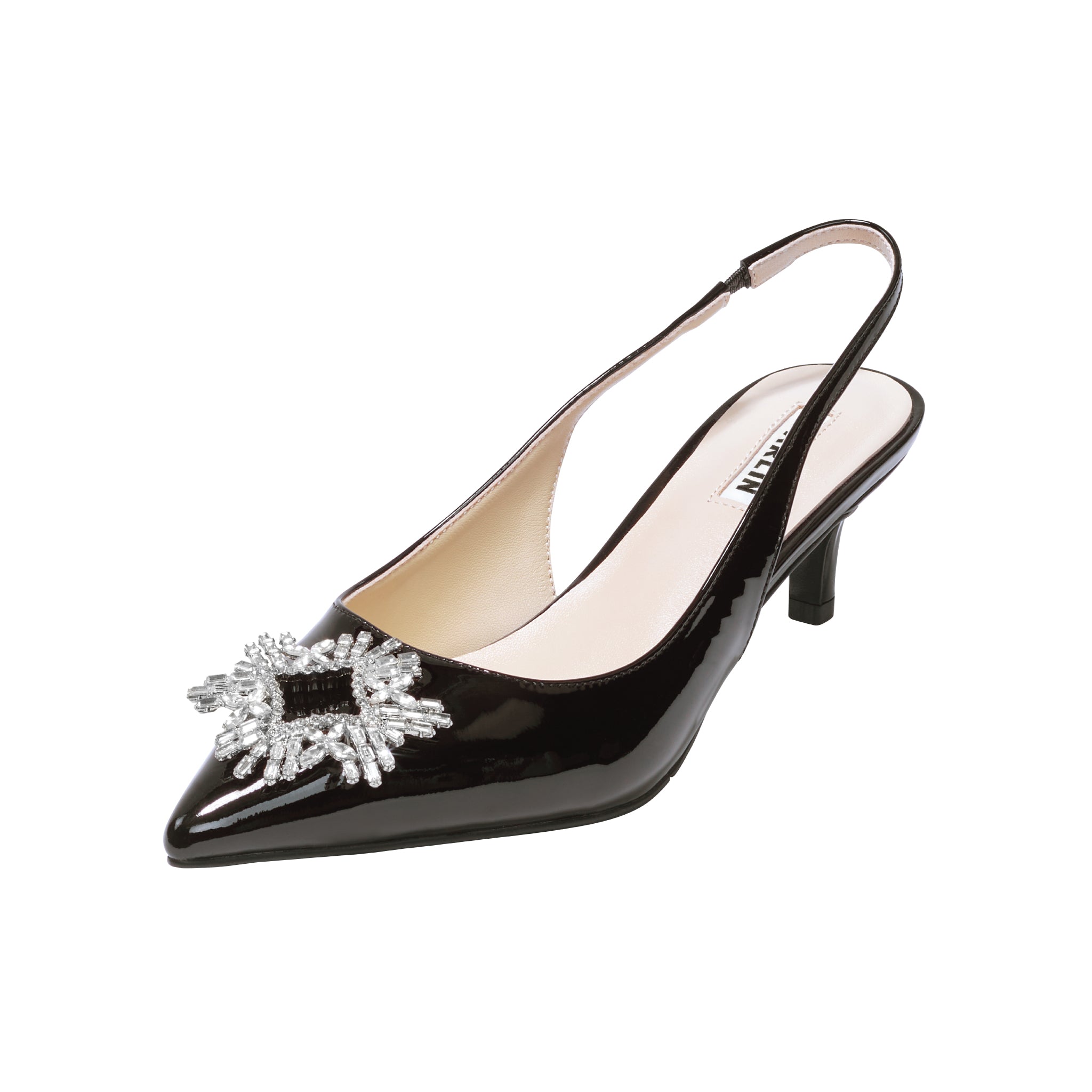 2 INCHES BLACK GLOSSY POSIE GLAZE 