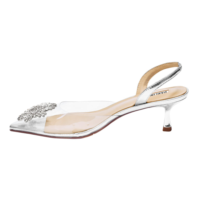2 INCHES POSIE GLASS SLINGBACK 